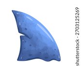 Shark fin vector art, shark clip art, clip art shark, shark fin vector illustration, hand drawn watercolor painting style