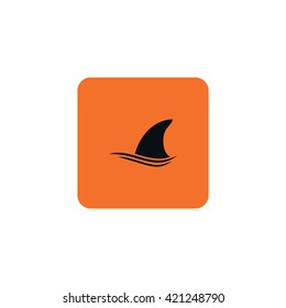 Shark fin - vector icon.