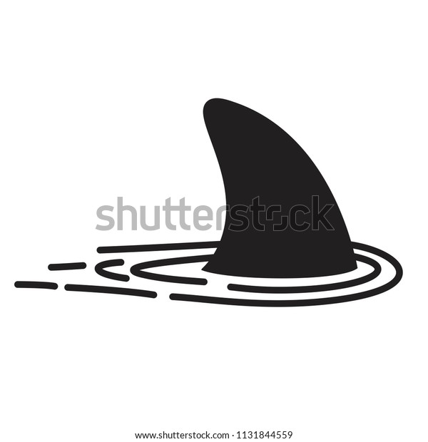 Shark fin vector icon logo dolphin character\
illustration symbol\
graphic