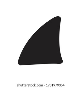 Shark fin vector icon, simple sign for web site and mobile app.