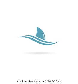 Shark Fin - Vector Illustration