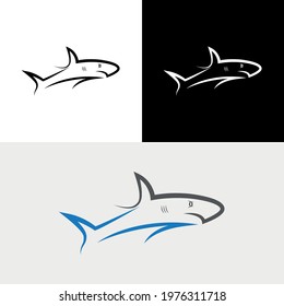 Shark Fish Abstract Icon Logo