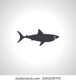 Shark fish icon. Shark isolated icon