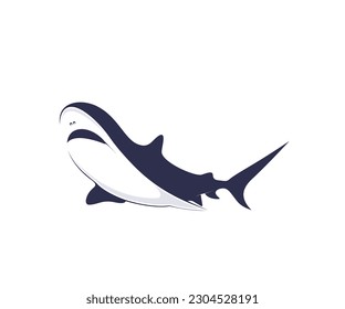 Shark Fish Logo Design Illustration