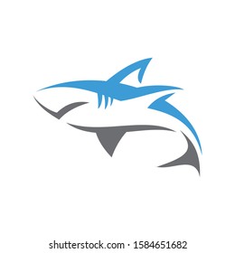 Shark Fish Logo Design Template Vector Stock Vector (Royalty Free ...