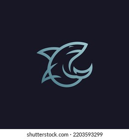 Design-Vektorgrafik für Haifischfische