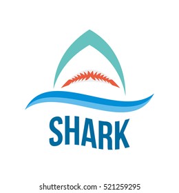 SHARK FISH SEA PREDATOR LOGO ICON SYMBOL EMBLEM TEMPLATE