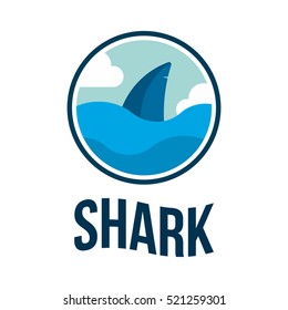 SHARK FISH SEA PREDATOR LOGO ICON SYMBOL EMBLEM TEMPLATE