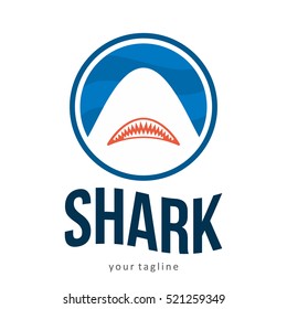 SHARK FISH SEA PREDATOR LOGO ICON SYMBOL EMBLEM TEMPLATE
