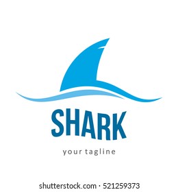 SHARK FISH SEA PREDATOR LOGO ICON SYMBOL EMBLEM TEMPLATE