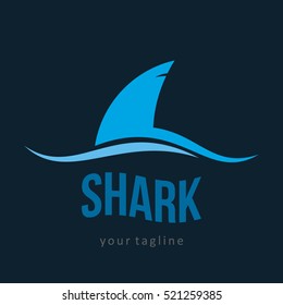 SHARK FISH SEA PREDATOR LOGO ICON SYMBOL EMBLEM TEMPLATE