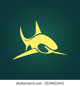 Shark Fisch trendy Kunstwerk beeindruckend abstrakte Vektorgrafik bunt nützlich design.eps