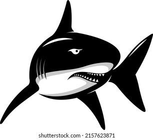 shark fish vector for fishing and se logo company
