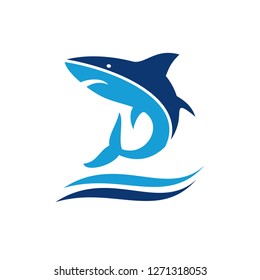 Shark Fish Vector Logo