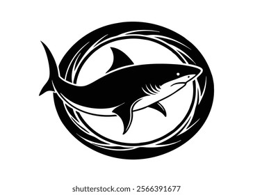 Shark Fish Vector Poses vector.
