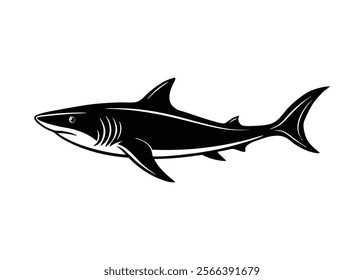 Shark Fish Vector Poses vector.