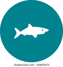Shark, fish, whale icon vector image. Can also be used for Animals and Insects. Suitable for mobile apps, web apps and print media.