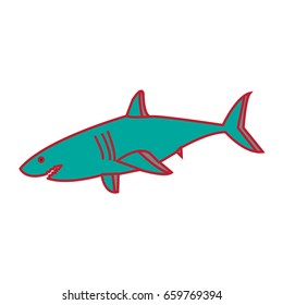 shark flat color