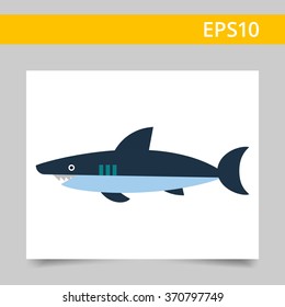 Shark flat icon