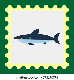 Shark flat icon