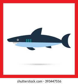 Shark flat icon