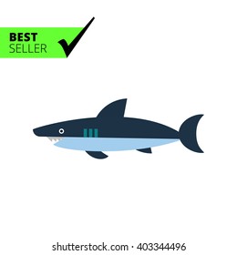 Shark flat icon