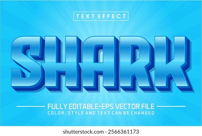 Shark font Text effect editable