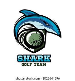 Shark Golf Logo Vector 01