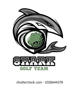 Shark Golf Logo Vector 02