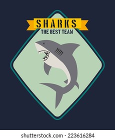 shark graphic design , vector illustration