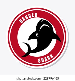 shark graphic design , vector illustration