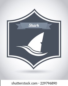 shark graphic design , vector illustration