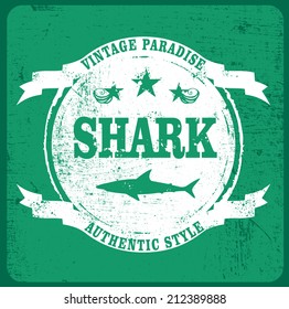 shark grunge shield