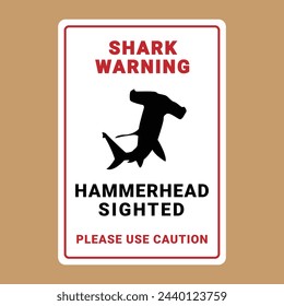 shark hammerhead sign design template