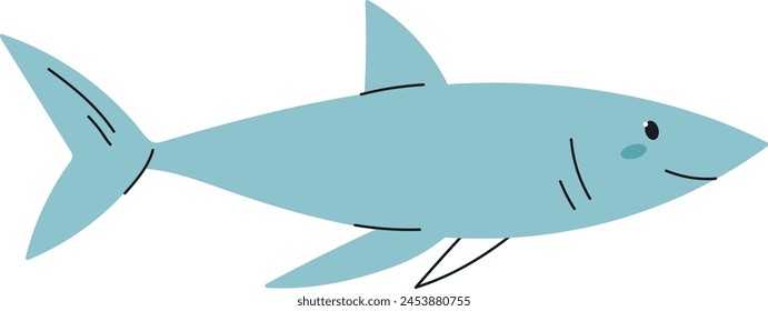 Shark Hand Drawn Vector Illustration