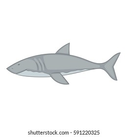 Shark icon. Cartoon illustration of shark vector icon for web