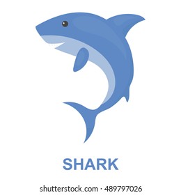 Shark icon cartoon. Singe animal icon from the big animals set.