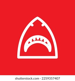 Icono de tiburón, recursos gráficos comunes, ilustración vectorial.