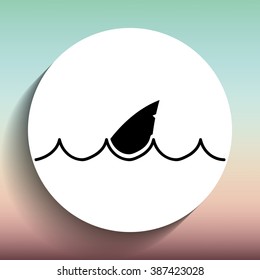 shark icon design 