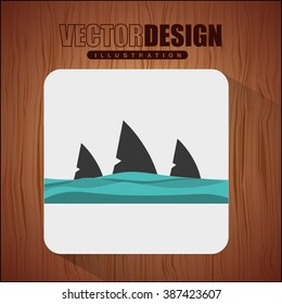shark icon design 