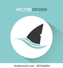 shark icon design 