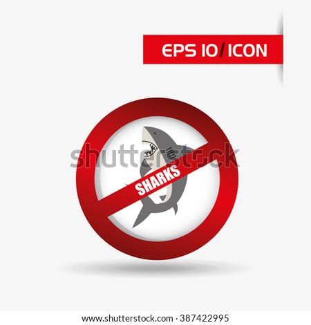 shark icon design 