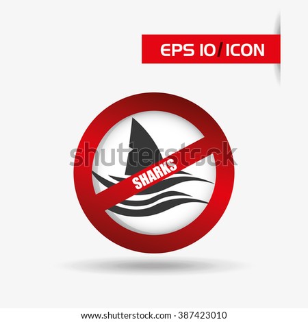 shark icon design 
