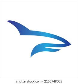 Shark icon design illustration web