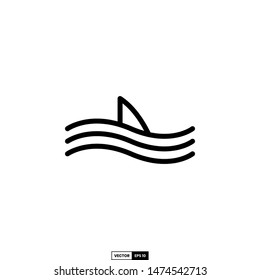 Shark icon, design inspiration vector template for interface and any purpose