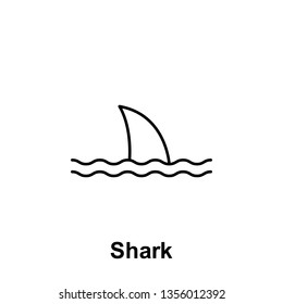 Shark icon. Element of summer holiday icon. Thin line icon for website design and development, app development. Premium icon