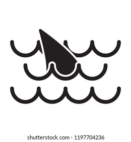 shark icon, fish icon. isolated sign symbol