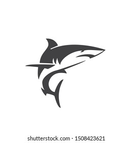 Shark icon. flat simple pictogram. vector illustration