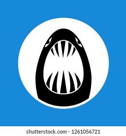 shark icon illustration