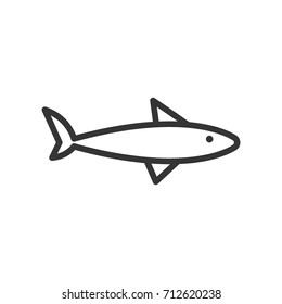 Shark icon, illustration isolated vector sign symbol